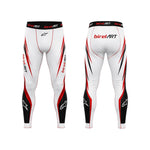 Birel ART Racing Base Layer Pants – White & Red