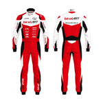 Birel ART Team Kart Racing Suit – Red & White