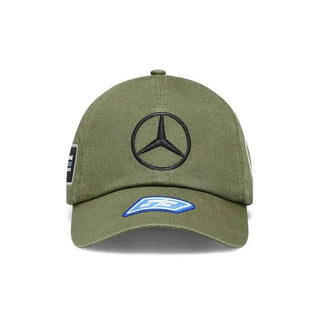 Mercedes Benz F1 Special Edition George Russell 2023 Vintage Baseball Hat-Green - Rustle Racewears