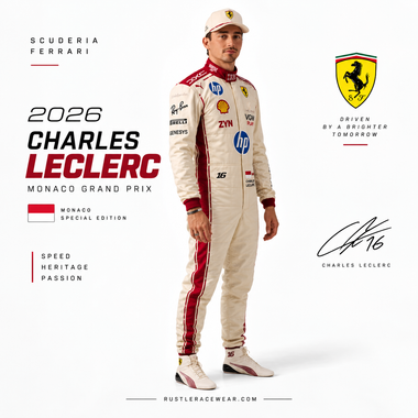 Charles Leclerc 2026 Monaco Grand Prix F1 Race Suit