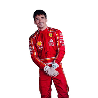 2024 New Charles Leclerc Race Suit F1 Team Scuderia Ferrari