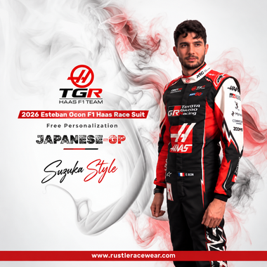 Official Esteban Ocon 2026 Haas F1 Suit – Japanese GP New Edition