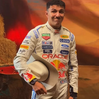 Isack Hadjar 2026 Red Bull F1 White Race Suit US- Grand Prix