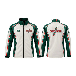 Tony Kart Green & White Softshell Jacket - Rustle Racewear
