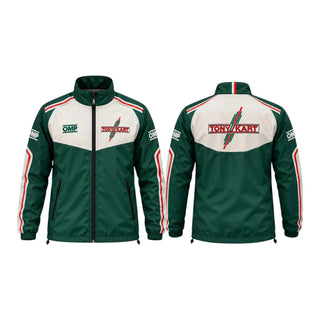 Tony Kart Green & White Windbreaker Jacket - Rustle Racewear
