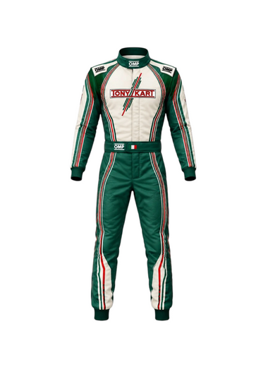 Tony Kart OMP Racing Suit Green White Red