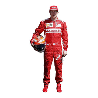Kimi Raikkonen 2014 Ferrari F1 Replica Race Suit - Embroidery