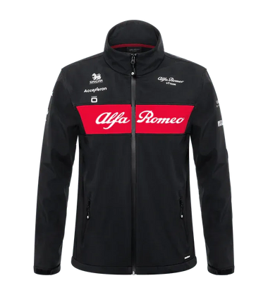 Alfa Romeo Racing F1 2023 Women's Team Softshell Jacket - Black - Rustle Racewears