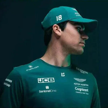 Aston Martin Cognizant F1 2022 Men's Lance Stroll Driver T-Shirt- Green - Rustle Racewears