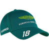 Aston Martin Cognizant F1 2023 Lance Stroll Team Hat- Green/Black - Rustle Racewears