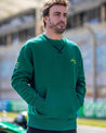 Aston Martin Cognizant F1 Kimoa Fernando Alonso Men's Lifestyle Sweater - Green - Rustle Racewears