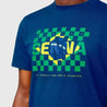 Ayrton Senna Men's Fanwear Flag T-Shirt - Navy - Rustle Racewears