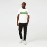 Ayrton Senna Men's Helmet Striped T-Shirt - Rustle Racewears