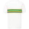 Ayrton Senna Men's Helmet Striped T-Shirt - Rustle Racewears