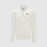 Ayrton Senna Seasonal 1/4 Zip Sweater - White - Rustle Racewears