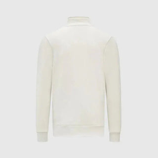 Ayrton Senna Seasonal 1/4 Zip Sweater - White - Rustle Racewears