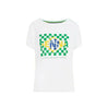 Ayrton Senna Women's Fanwear Flag T-Shirt- White - Rustle Racewears