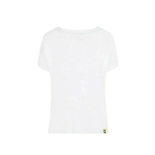 Ayrton Senna Women's Fanwear Flag T-Shirt- White - Rustle Racewears