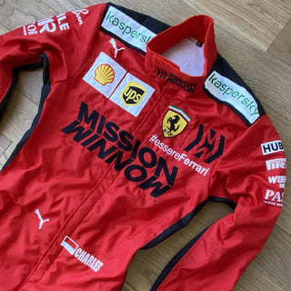 Charles Leclerc 2020 Ferrari Mission Winnow Replica Racing Suit - Rustle Racewears