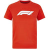 Formula 1 Tech Collection F1 Kids Logo T-Shirt Black/White/Red - Rustle Racewears