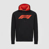 Formula 1 Tech Collection F1 Men's Large Logo Hooded Sweatshirt Black/Gray/Red - Rustle Racewears