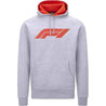 Formula 1 Tech Collection F1 Men's Large Logo Hooded Sweatshirt Black/Gray/Red - Rustle Racewears