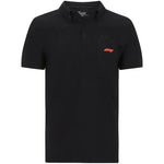 Formula 1 Tech Collection F1 Men's Small Logo Jersey Polo - Black/White - Rustle Racewears