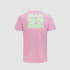 Formula 1 Tech Collection F1 Miami GP Kids Pastel T-Shirt- Pink/Baby Blue - Rustle Racewears