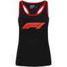 Formula 1 Tech Collection F1 Women's Large Logo Tank Top Black - Rustle Racewears