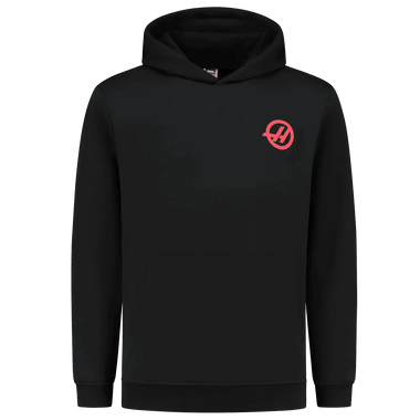 Haas Racing F1 Logo Hoodie Black - Rustle Racewears