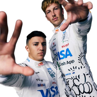 Isack Hadjar 2025 Visa Cash App Racing Bulls Replica Formula Race Suit - British GP