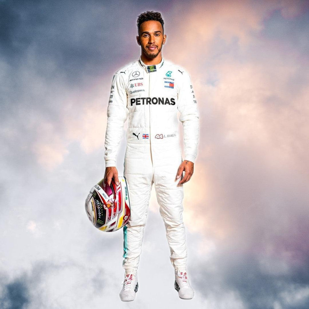LEWIS HAMILTON 2018 REPLICA RACE SUIT - MERCEDES-AMG PETRONAS FORMULA ...