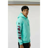 McLaren F1 Men's Miami Neon Logo Hoodie -Black/Vice Blue/Aqua Sky - Rustle Racewears