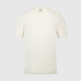 Back view of the cream McLaren F1 Triple Crown T-shirt by Rustle Racewears.