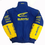 Rally Vintage Subaru Jacket Blue-Yellow - Rustle Racewears