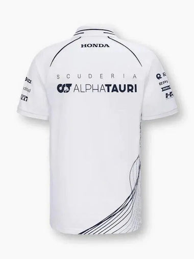 Scuderia AlphaTauri F1 2023 Men's Team Polo Shirt - Navy/White - Rustle Racewears